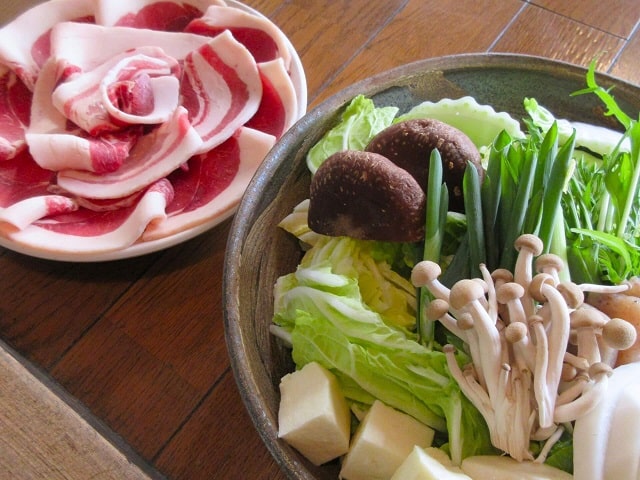 猪肉のぼたん鍋